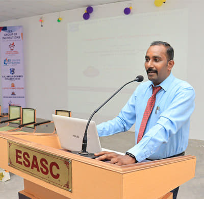 E. S. Arts and Science College (Co.ED) Villupuram Seminar on "Computation of Direct Taxation System in India photo 2